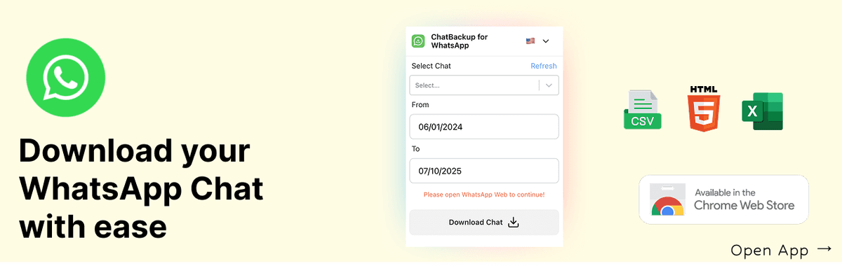 How to download whatsapp chat history